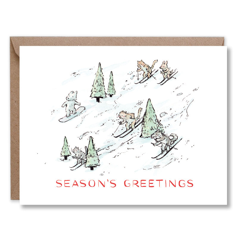 Season’s Greetings Alpine Scene